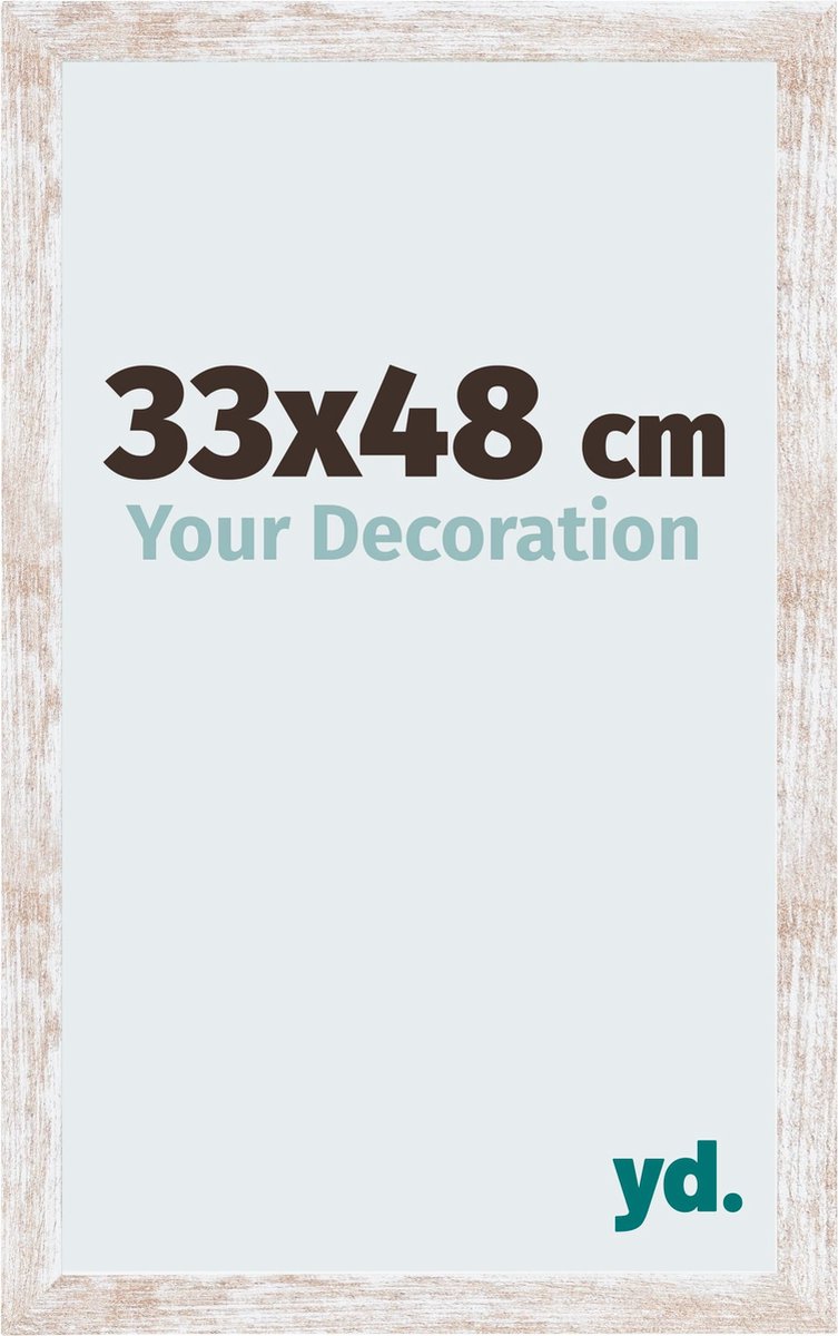 yd. Your Decoration - Fotolijst 33x48 cm - MDF - White Wash - Catania