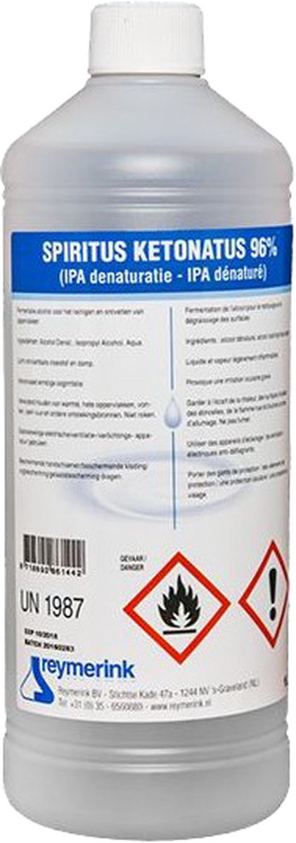 Goedkoopste Alcohol Podior 96 (Spiritus ketonatus) 1 Liter NL
