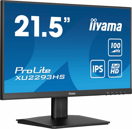 iiyama ProLite 22 inch IPS monitor Full HD dunne randen brede kijkhoeken multi-monitor geschikt