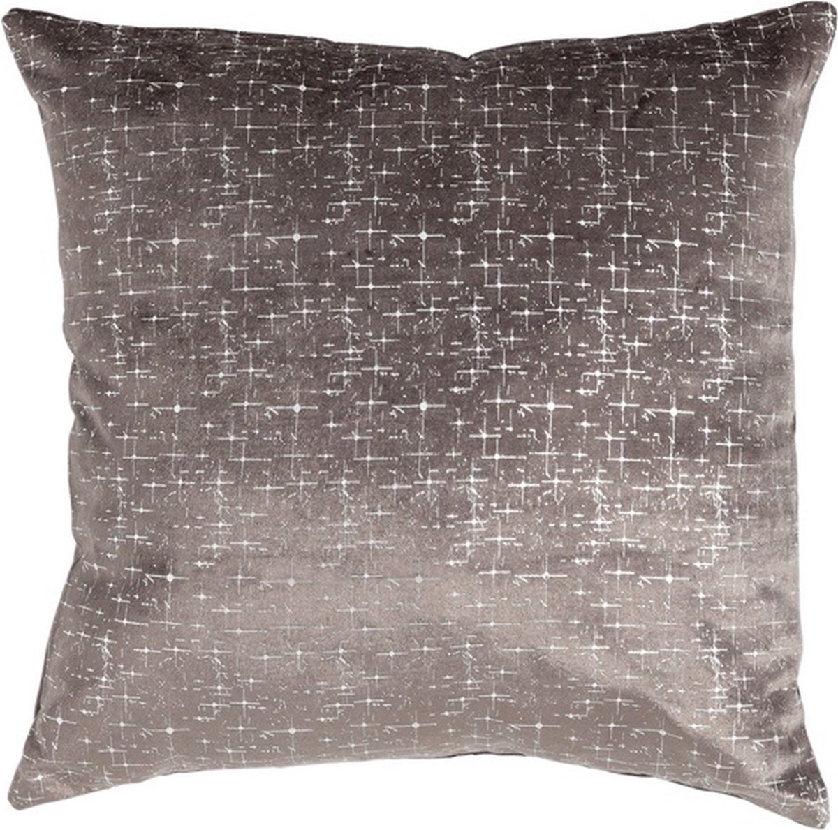 Linen & More Sparkling L. Grijs Silver Kussen | 45 X 45 | Sierkussen Voor Woonkamer Of Slaapkamer
