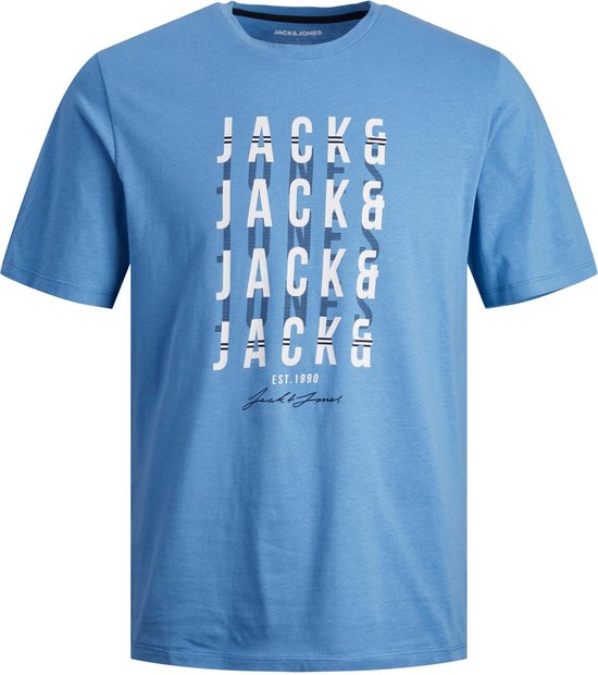 JACK&JONES JJDELVIN TEE SS CREW NECK Heren T-shirt - Maat S