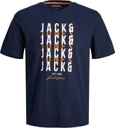 T-shirt Homme JACK&JONES JJDELVIN TEE SS CREW NECK - Taille XL