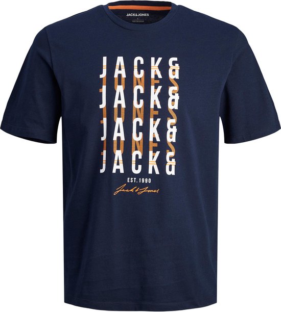 T-shirt Homme JACK&JONES JJDELVIN TEE SS CREW NECK - Taille XL