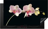 KitchenYeah® Inductie beschermer 90x55 cm - Orchidee - Roze - Bloemen - Afdekplaat voor kookplaat - Inductieplaat mat - Beschermingsmat - Beschermplaat - Keuken bescherm decoratie - Afdek kookplaten