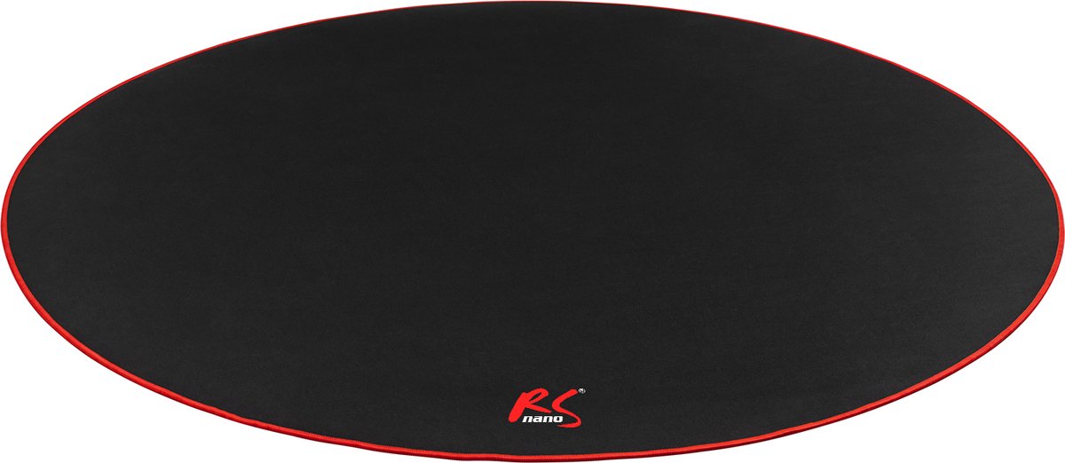 NanoRS - Bureaustoelmat - Mat voor gamestoel - Rood - 100cm, RS172 - Zwart