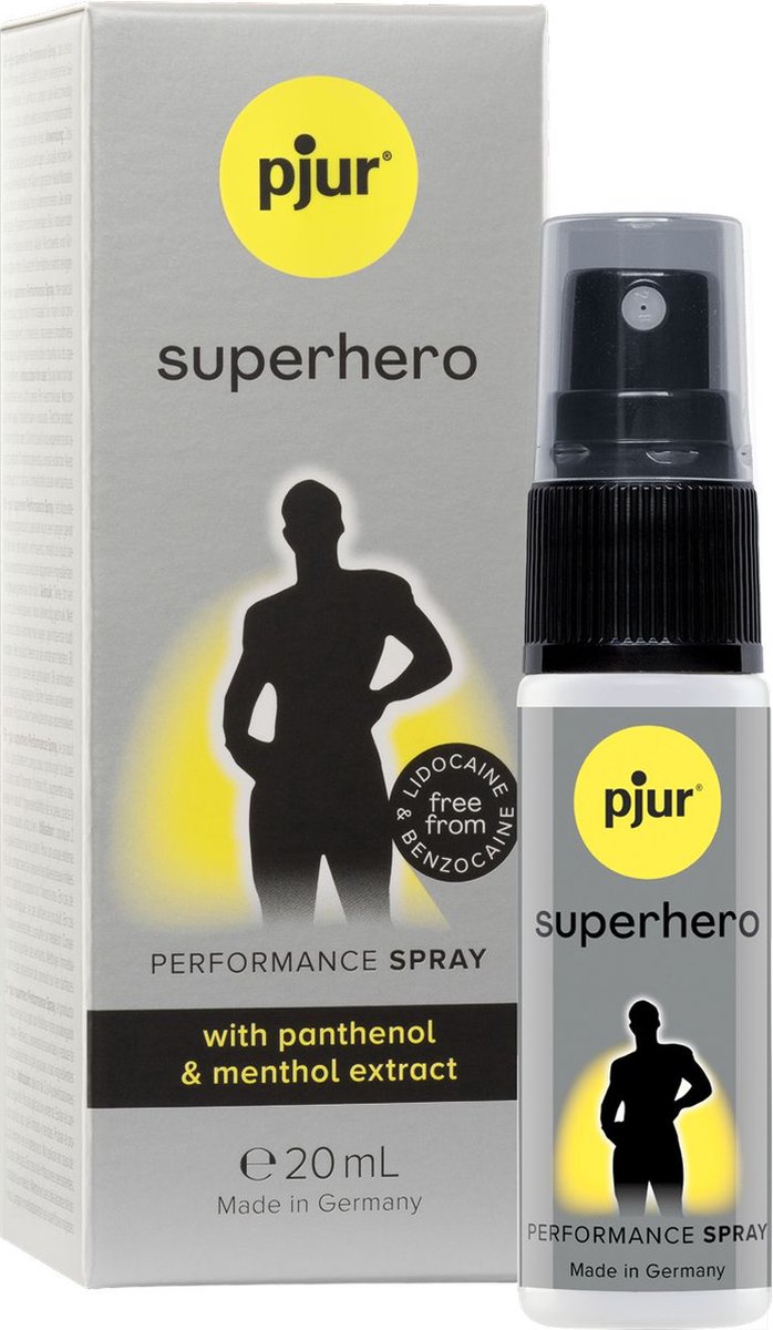 Goedkoopste Pjur Superhero - Delayspray - Stel je Zaadlozing Uit - 20ml