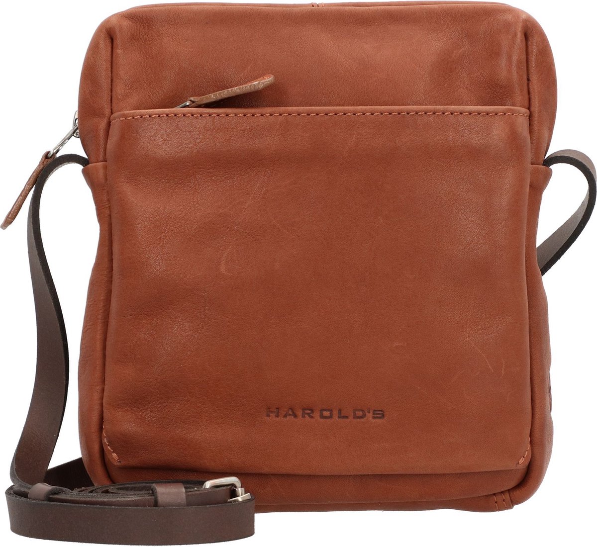 HAROLD'S Leren Schoudertas Ivy Lane Crossbag Cognac Bruine