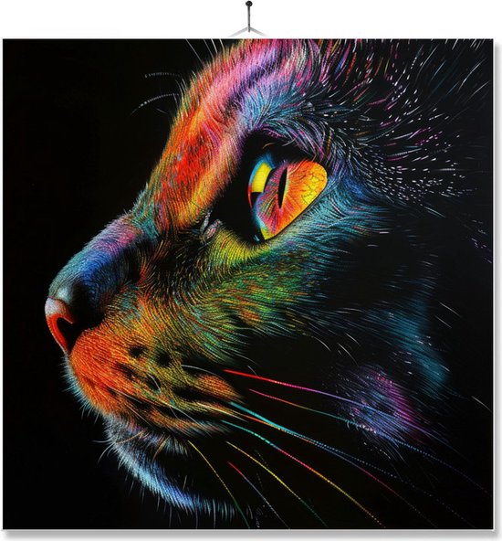 Tegel Met Opdruk | Geschenk | Dier | Regenboog | HD | Kat