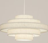 Lumidora Hanglamp 75093 - JULIA - E27 - Beige - Creme - Metaal - ⌀ 50 cm