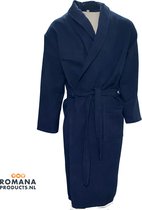 Romana Products Wafel Badjas Ongevoerd - Donker Blauw - Maat S/M - Luxe Wellness Sauna Ochtendjas