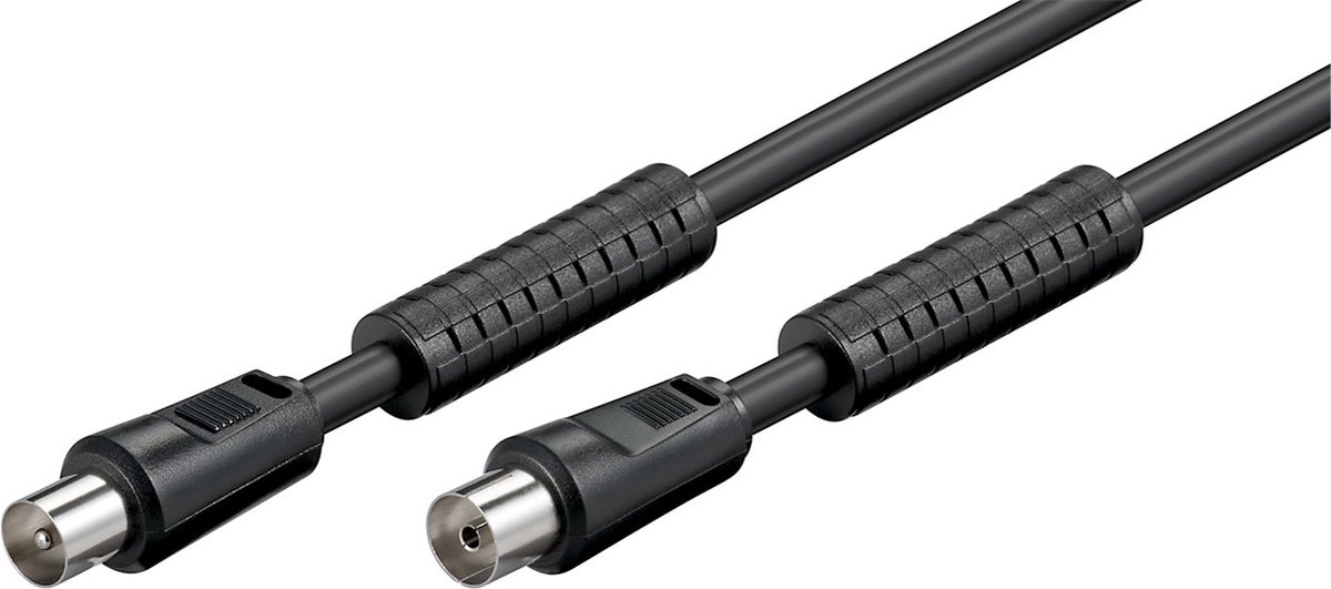 Goobay 50743 coax-kabel 3,5 meter Coaxiaal Zwart
