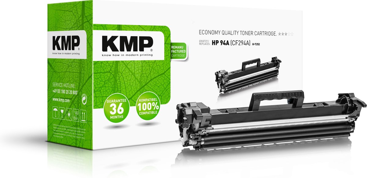 KMP H-T252 Toner Single vervangt HP 94ABK Zwart Toner