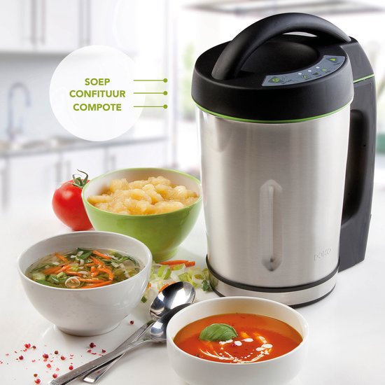 DOMO DO498BL Soepmaker – 1,6L – 3 programma’s – Blender – RVS