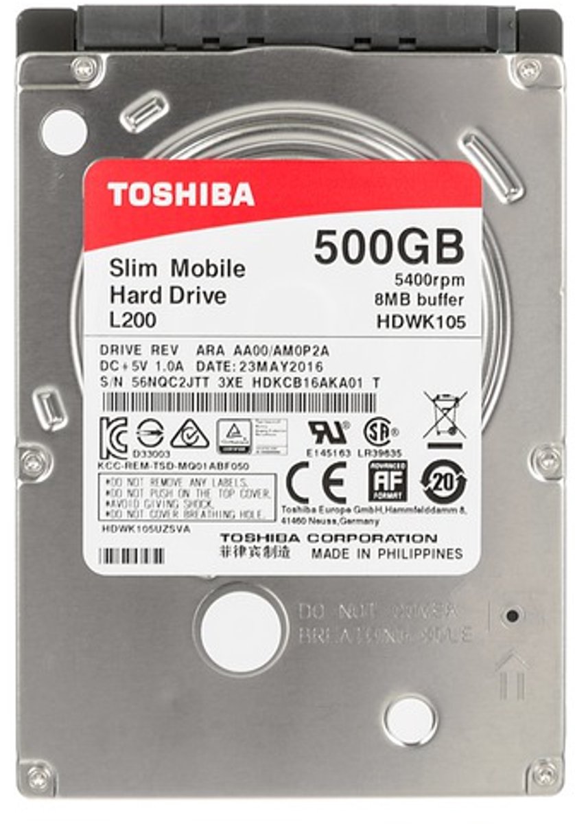 Toshiba L200 - Interne harde schijf - 500 GB