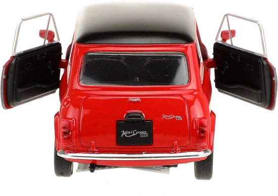 Voiture Welly Jouets Mini Cooper - rouge - métal moulé sous pression - 10 cm - Modèle 1300