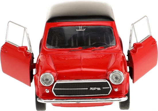Voiture Welly Jouets Mini Cooper - rouge - métal moulé sous pression - 10 cm - Modèle 1300