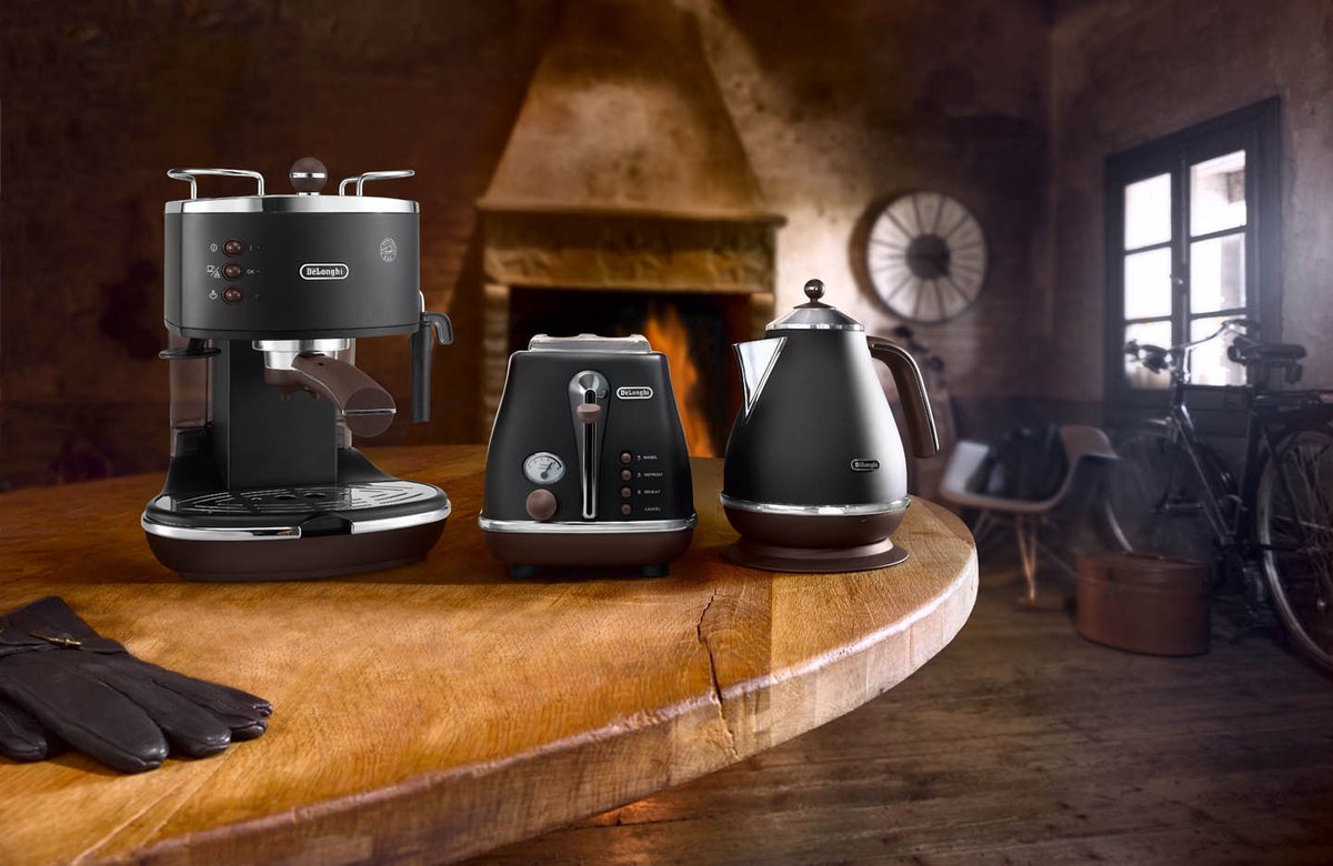 De'Longhi Icona Vintage ECOV311.BK Handmatige Espressomachine - Zwart thumbnail 8
