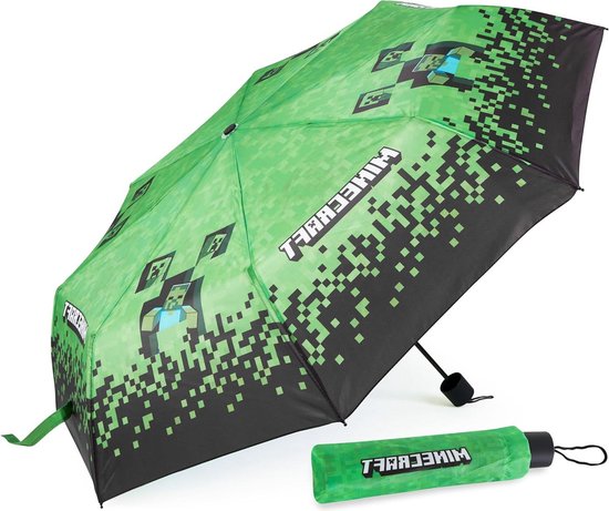 Parapluie pliant transparent télescopique pour enfants - garçons filles coupe-vent léger résistant aux UV