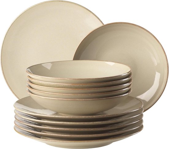 MÄSER 931928 Ossia Aguarela, Plate Set for 6 People in Partially MÄSER 931928 Ossia Aguarela, Plate Set for 6 People in Partially