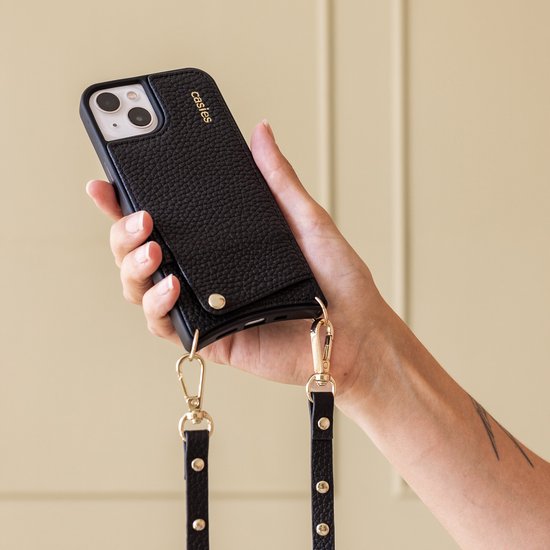 Echt Leren Apple iPhone X Krokodil Hoesje Zwart