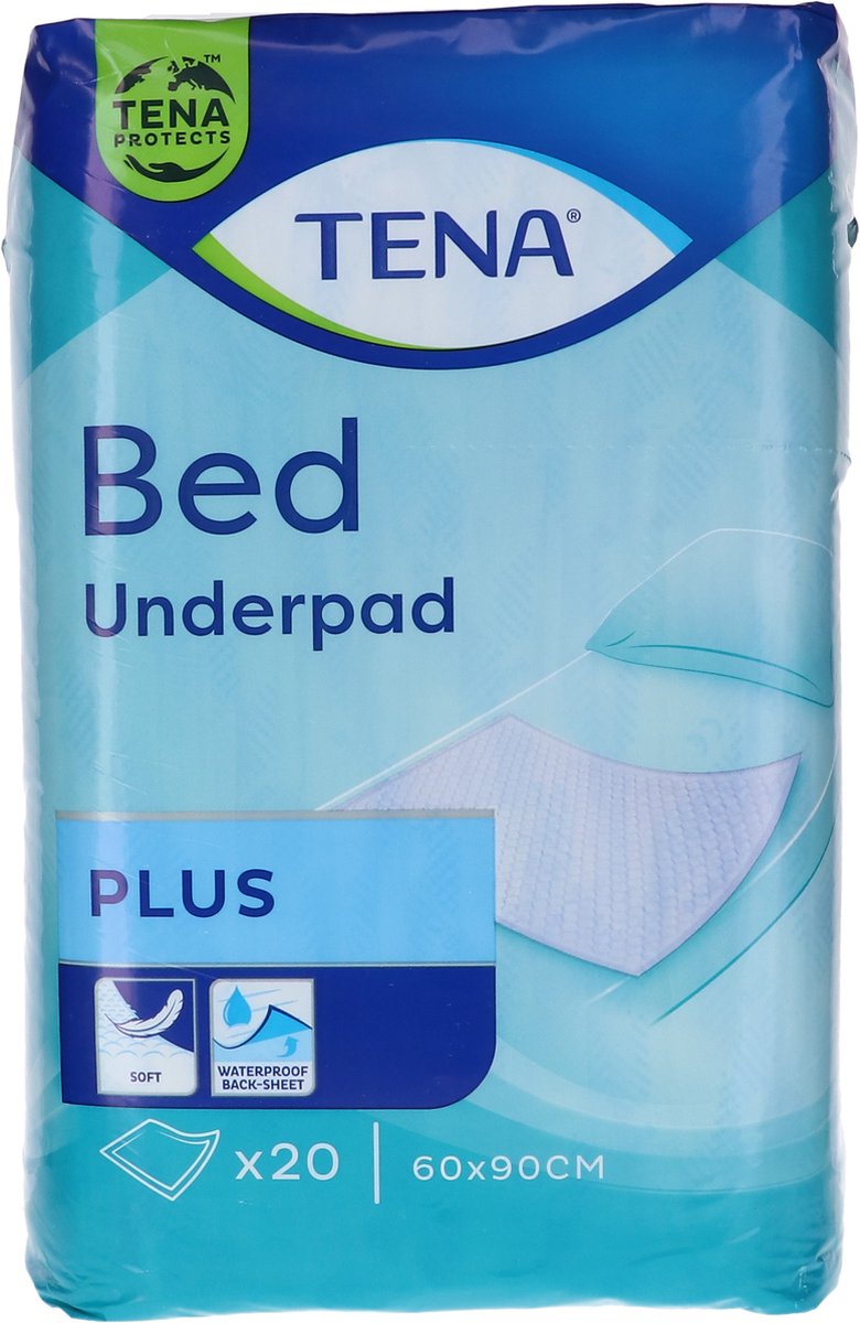 Goedkoopste Voordeelverpakking van 2 x TENA BED PLUS 60 x 90 cm, 20 st. (770133