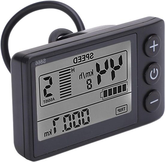 Ejoyous S866 LCD-display Voor Elektrische Fiets – Waterdicht IP65, Geschikt Voor 24V/36V/48V, Met Stuurhouder 22,2 Mm En Achtergrondverlichting 3 miniatura