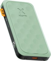 Xtorm Fuel Series 5 20W Powerbank 10 000mAh - 2 x USB-C / 1 x USB-A - Matériau GRS - Résistant aux aéroports - Convient entre autres pour Samsung et iPhone - Vert