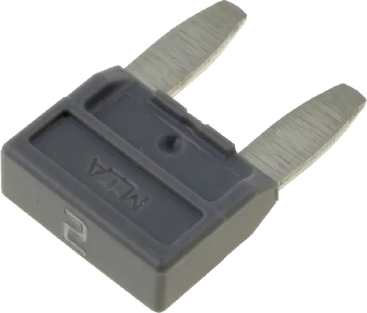 Mini Autozekering - 2 Ampere - Grijs - 10 stuks