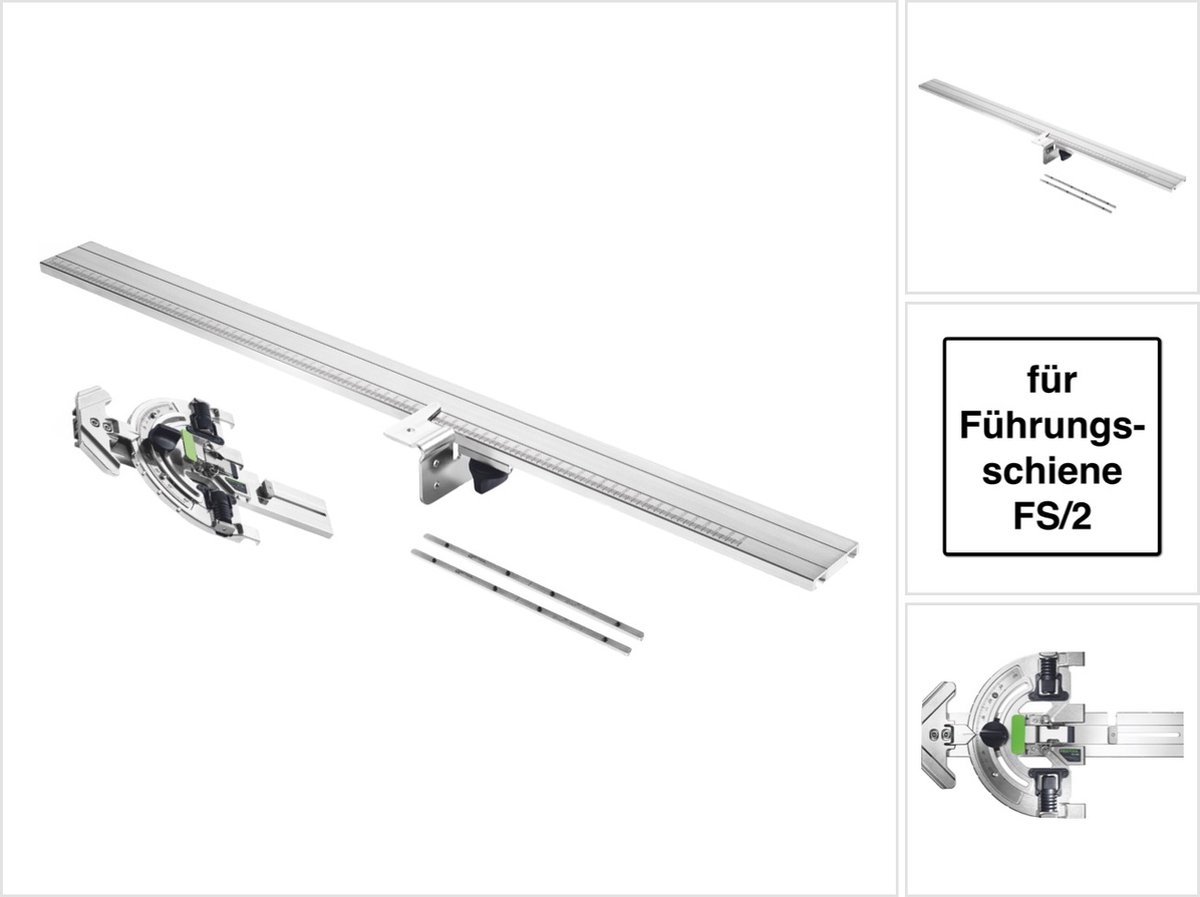 Festool FS-WA hoekgeleider voor geleiderail FS/2 60º zaagsnede + verlengstuk FS-WA-VL