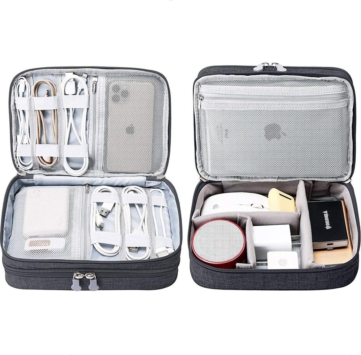 Organiseer Je Elektronica Accessoires ~ Reis Etui Kabeltas - Handig In 1 Tas Van Heble