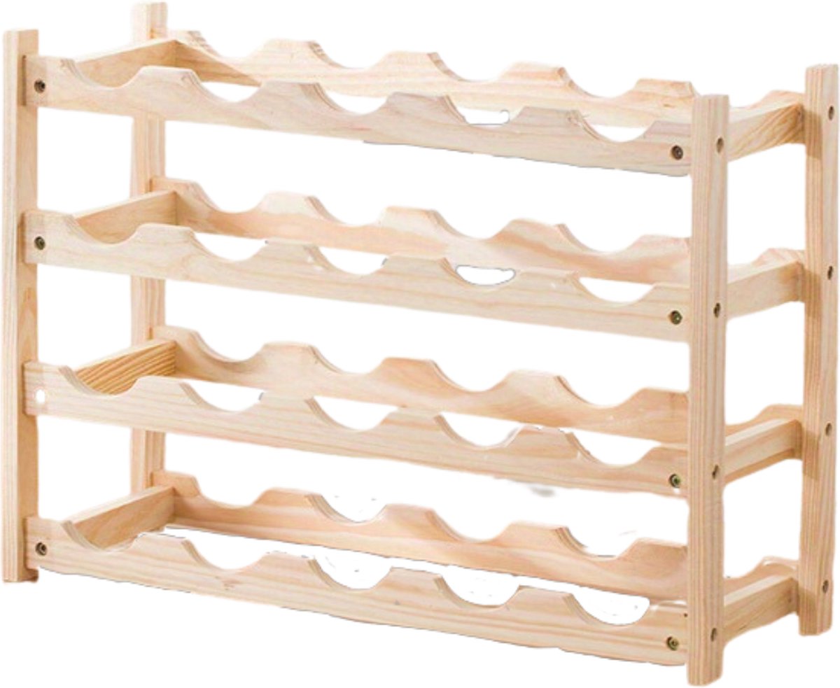 Nivard Wijnrek Muur Hangend Wand Wandmontage Metaal Flessenhouder 20 Flessen Wijnglazenhouder Wijnglazenrek
