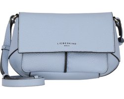 LIEBESKIND BERLIN Leren Schoudertas Koppeling Lilly Heavy Pebble Crossbody Breath Lichtblauw