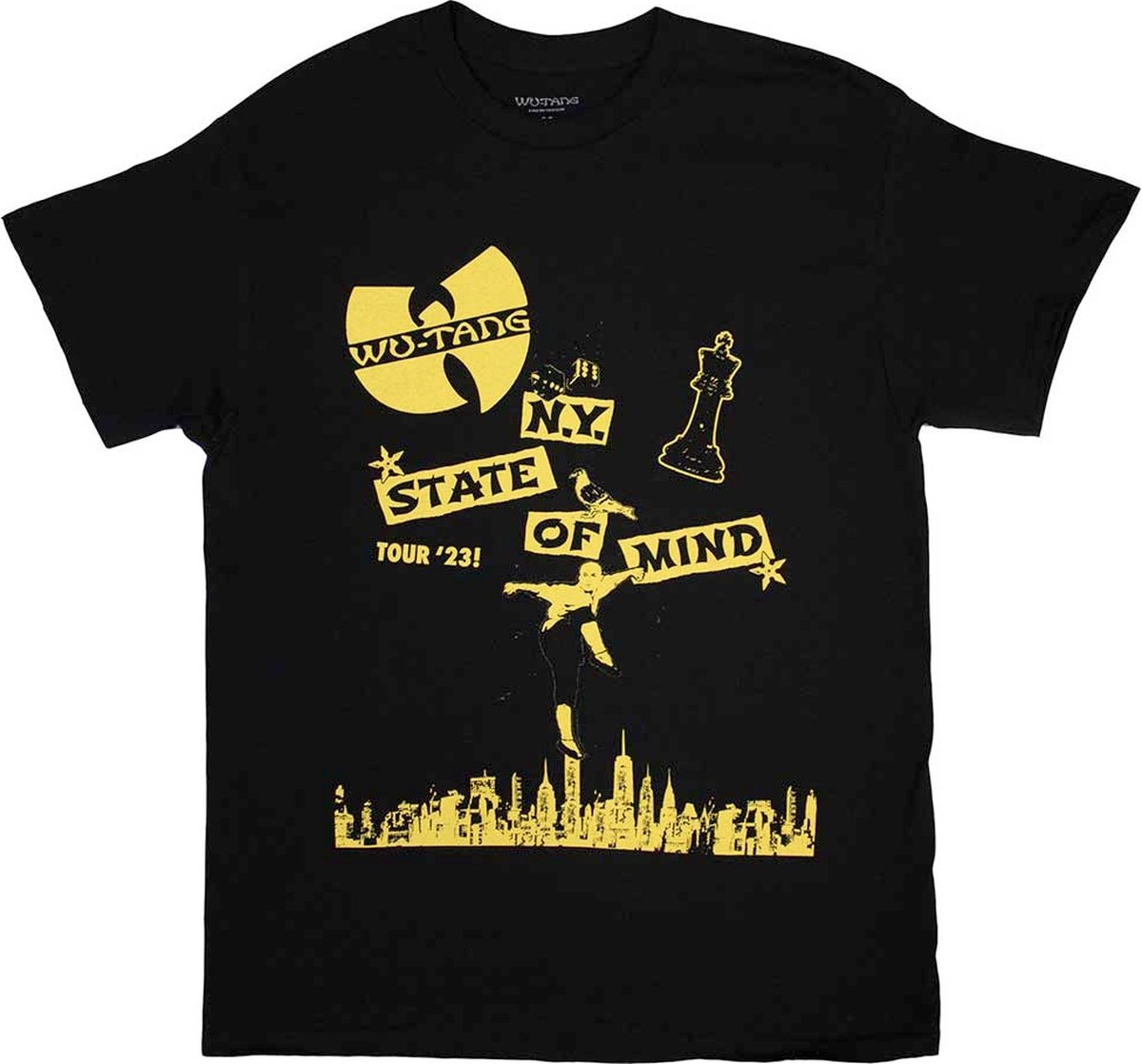 WuTang Clan - Tour '23 NY State Of Mind Heren T-shirt - XL - Zwart