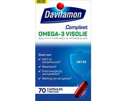 Davitamon Davitamon Compleet Omega-3 Visolie - 2 x 70 capsules - 70 stuks