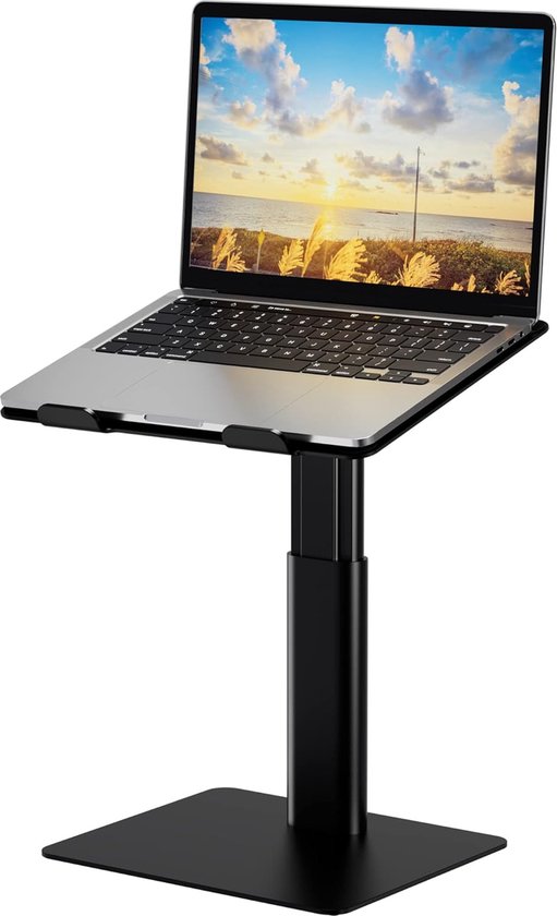 Foto: Laptop verhoger laptopverhoger stabiel staand werken ergonomisch laptop verhoger bureau must have voor uw laptop 