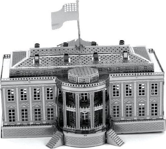 mozaïek evenaar Peru Bouwpakket 3D Puzzel Witte Huis- metaal | bol.com