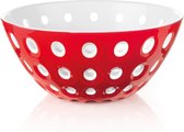 Guzzini Le Murrine Schaal rood/wit/transparant - �0mm