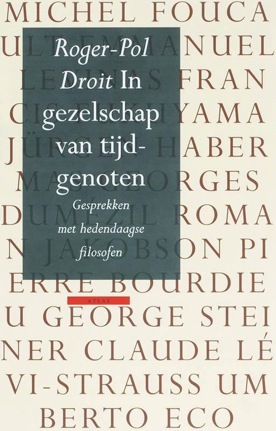 Cover van het boek 'In gezelschap van tijdgenoten' van Roger-Pol Droit
