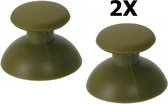 2 Stuks PS2 PS3 Controller Thumb Stick Joystick Cap - Olijf