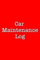 Car Maintenance Log