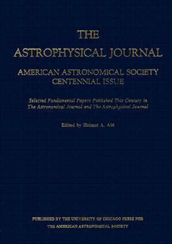 Foto: American astronomical society centennial issue of the astrophysical journal