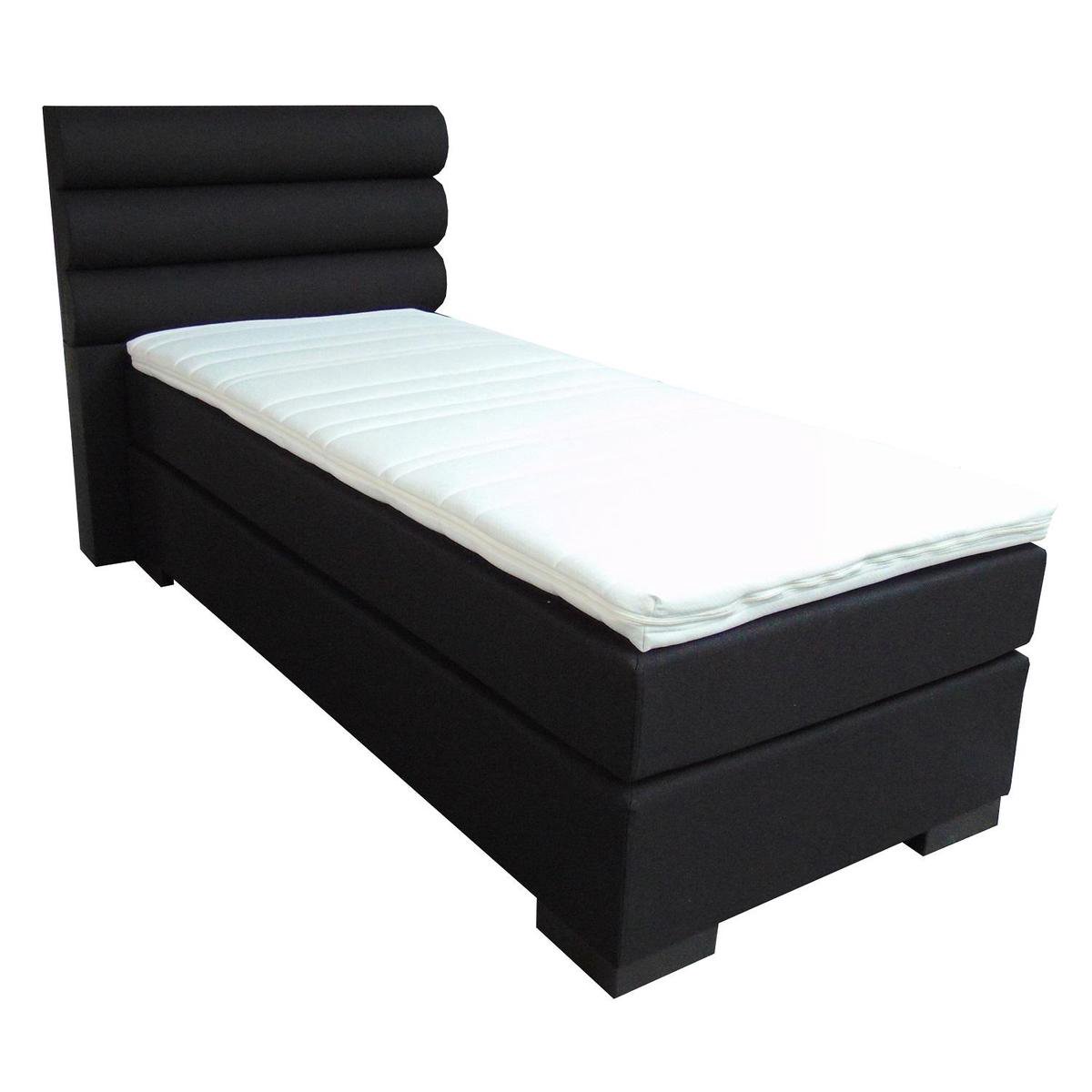 Slaaploods.nl Romance - Boxspring inclusief matras - 80x220 cm - Zwart