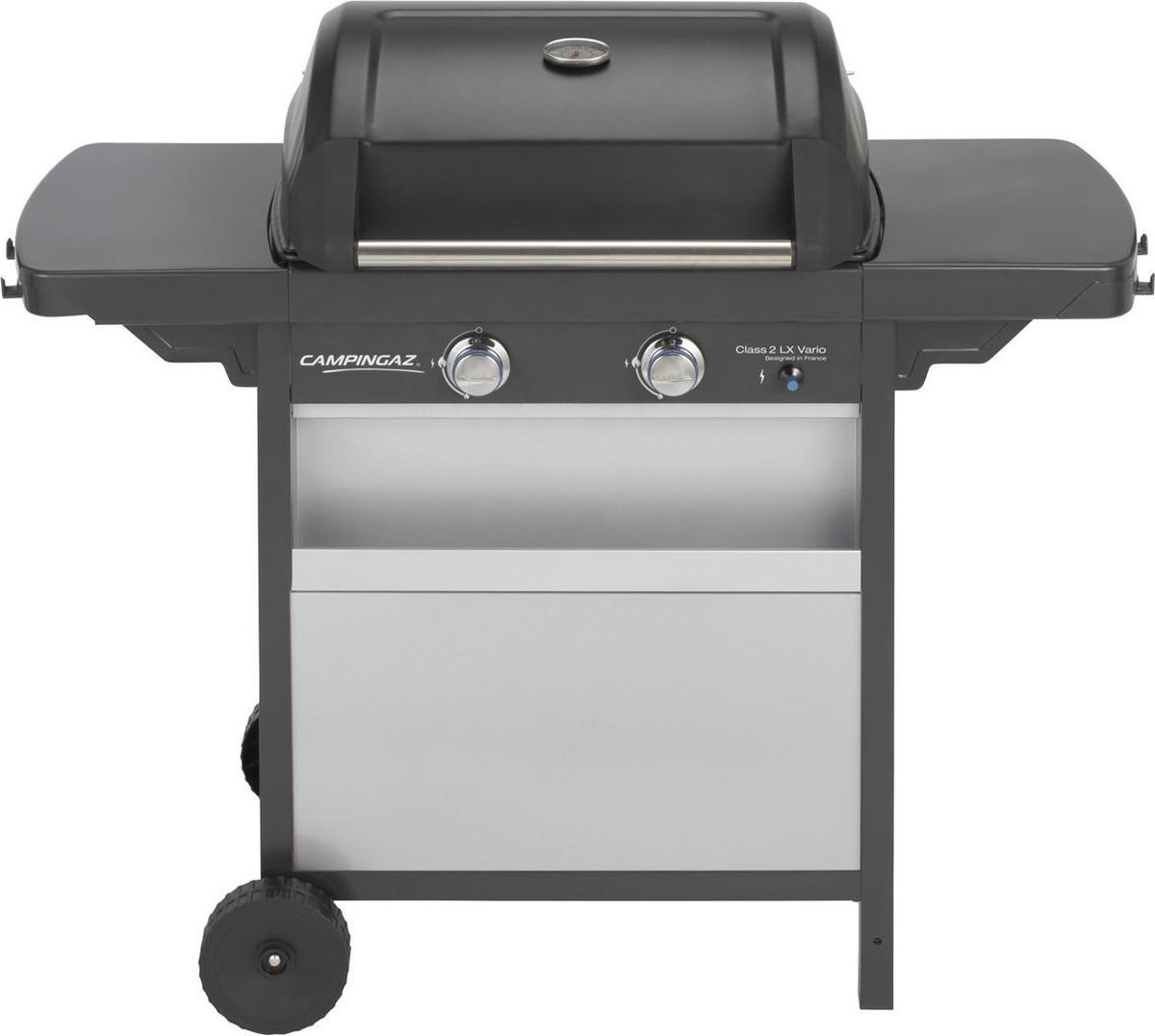 Campingaz Class 2 LX Vario, 7500 W, Barbecue, Natuurlijk gas, Verrijdbaar, Rooster + bakplaat, Zwart, Grijs