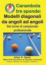 Carambola tre sponde - Modelli diagonali da angoli ad angoli