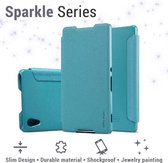 Nillkin Leather Case Sony Xperia Z3+ - Sparkle Series - Blue