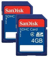 Sandisk SDSDB2L-004G-B35 4GB SDHC Klasse 4 flashgeheugen
