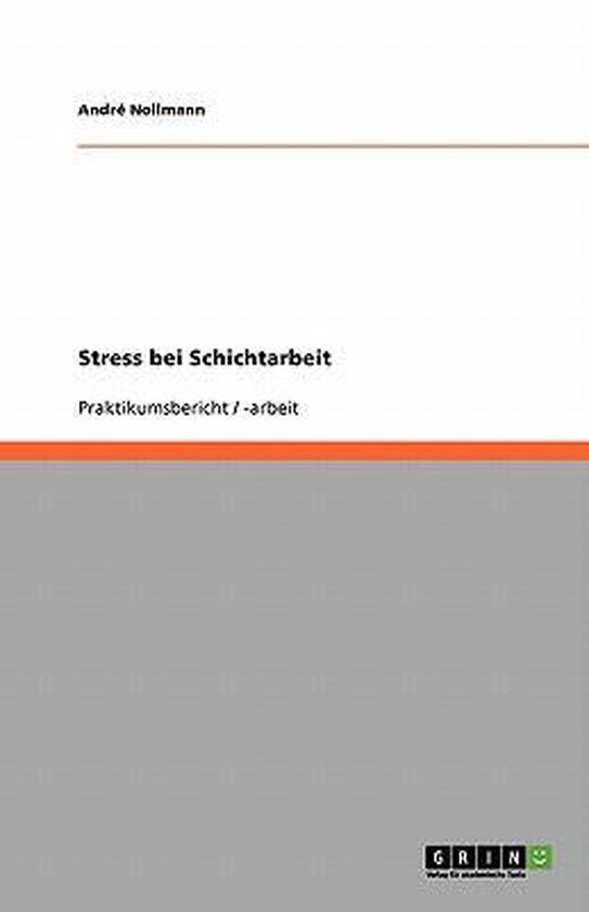 Stress bei Schichtarbeit - cover