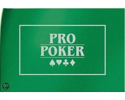 Tactic Pro Poker Speelkleed – Pokermat van Stevig Vilt – 90x60 cm – Groene Casino Lay-out – Voor Texas Hold’em en andere Pokervarianten – Geschikt voor 2 tot 12 Spelers – Vanaf 14 Jaar