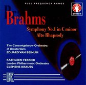 Brahms: Symphony No. 1; Alto Rhapsody