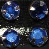 Gutermann Buisje opnaaiparels [ strass ]  5 mm. 28 stuks blauw. 6655
